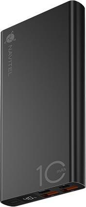 Produktbild Devia Powerbanka Navitel PWR10 AL ÄernÃ¡ (10000 mAh, 22.50 W, 37 Wh)