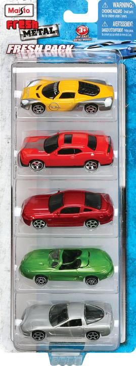 Image du produit Maisto Toys - Fresh Metal 5-er Set Modellautos, 7,5cm (6-fach sortiert) - Voiture miniature