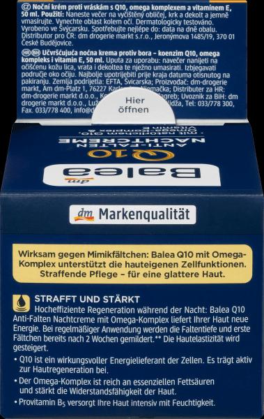 Image du produit dm Balea Q10 anti-rides (50 ml, Crème de nuit)