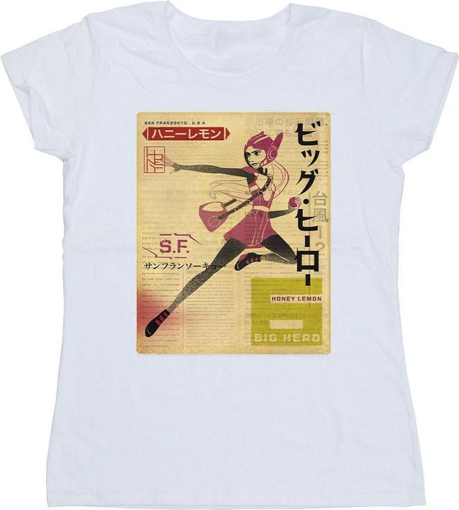 Produktbild Disney Big Hero 6 Baymax Honey Lemon Newspaper TShirt (XXL)