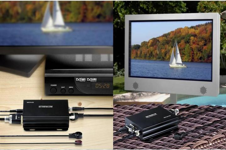 Actual product image SpeaKa Professional SP-8567416 Audio/Video Power Amplifier AV Transmitter & Receiver Black (Extender)