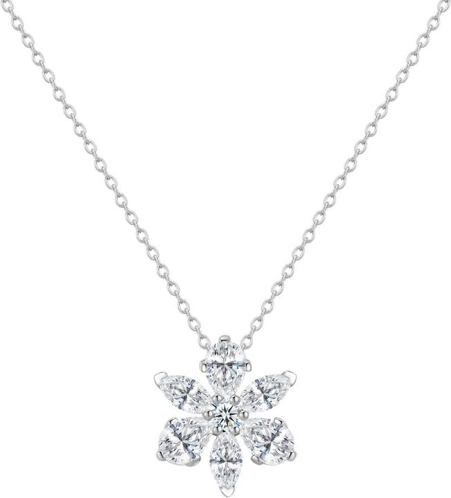 Rafaela Donata Damen Halskette Blume - 37604 (Sterling Silber)