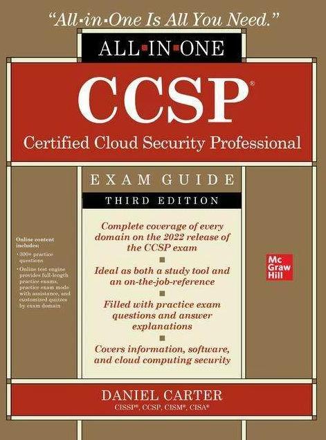Image du produit CCSP Certified Cloud Security Professional All-in-One Exam Guide, Third Edition (Anglais, Daniel Carter, 2022)