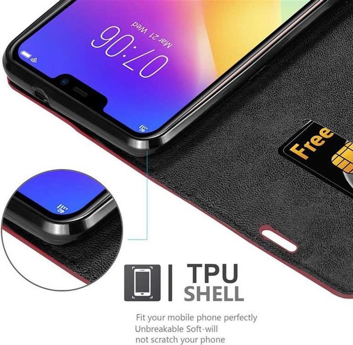 Actual product image Cadorabo Book Invisible Magnet Cover (Vivo Y81i)
