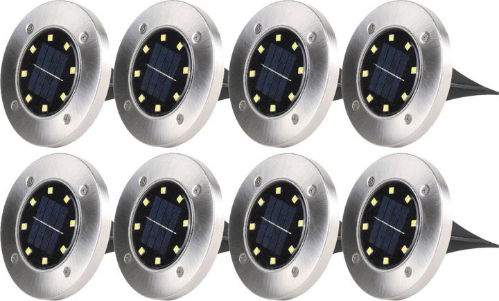 Image du produit Benson Garden Lampe de jardin solaire à LED, IP44, 8 pièces (IP44)