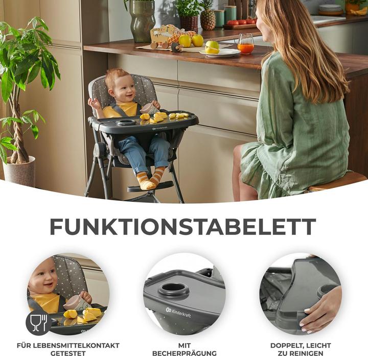 Actual product image KinderKraft Foldee high chair green (Highchair)