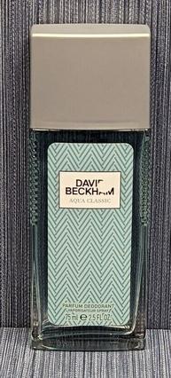 Actual product image David Beckham Aqua Classic natural spray deodorant, Men, 75ml (Spray, 75 ml)