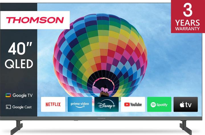 Image du produit Thomson TV 40 Fhd Qled Smart T2/C2s2 Google TV Frameless (40", QLED, Full HD)