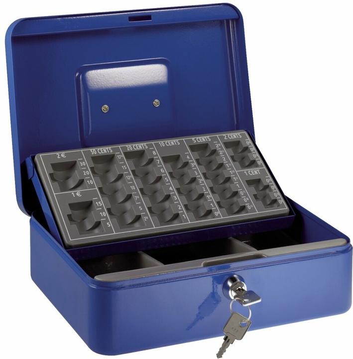 Actual product image Alco Albert 874 Euro counter cassette with coin insert, 250 x 180 x 90 mm, dark blue
