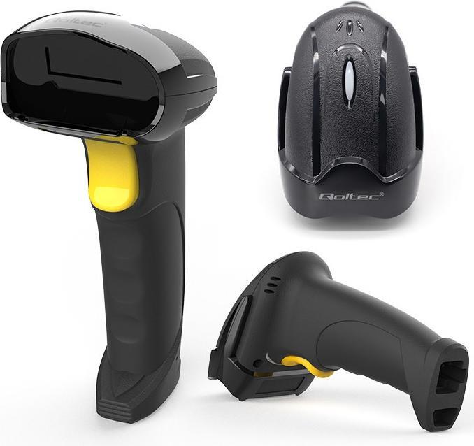 Productafbeelding Qoltec 50856 Draadloze barcodescanner 1D 2D | 2 4 GHz