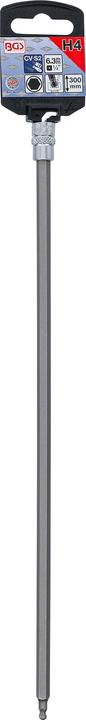 Produktbild BGS Bit-Einsatz Länge 300 mm Antrieb Innenvierkant 6,3 mm (1/4") Innensechskant mit Kugelkopf 4 mm (6,3 mm)