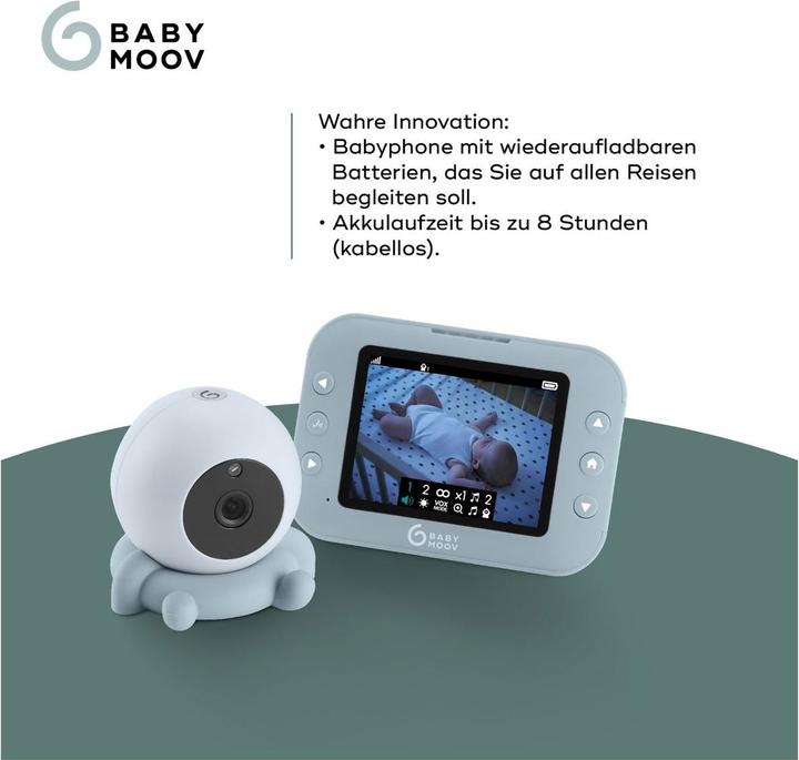 Actual product image Babymoov Yoo Roll Video Baby Monitor (Video & Audio, 300 m)