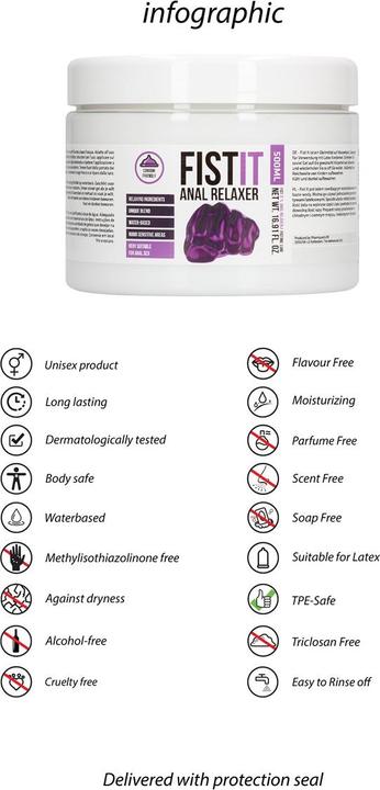 Image du produit Shots Relaxant anal Fist It (500 ml)