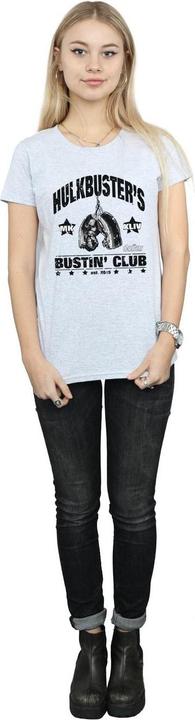 Actual product image Womens/Ladies Iron Man Hulkbuster's Bustin' Club Cotton T-Shirt (S)