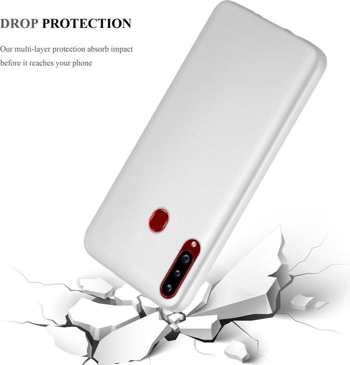 Productafbeelding Cadorabo TPU Matte Metallic hoes (Samsung Galaxy A20)