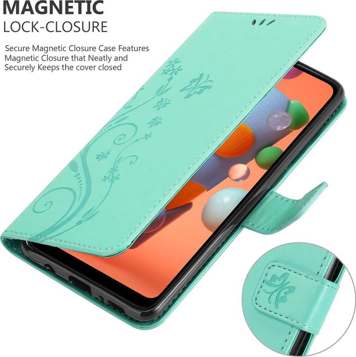 Productafbeelding Cadorabo Bloemen Boekomslag (Samsung Galaxy M11, Samsung Galaxy A11)