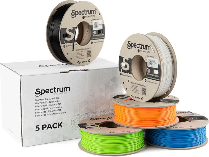 Produktbild Filament Premium PLA 5 Pack 1.75mm (PLA, 1.75 mm, Weiss)