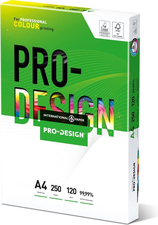 Image du produit Prodesign Inapa Tecno Color Laser papier à copier, A4, 120g/m2, 250 feuilles (120 g/m², 250 x, A4)