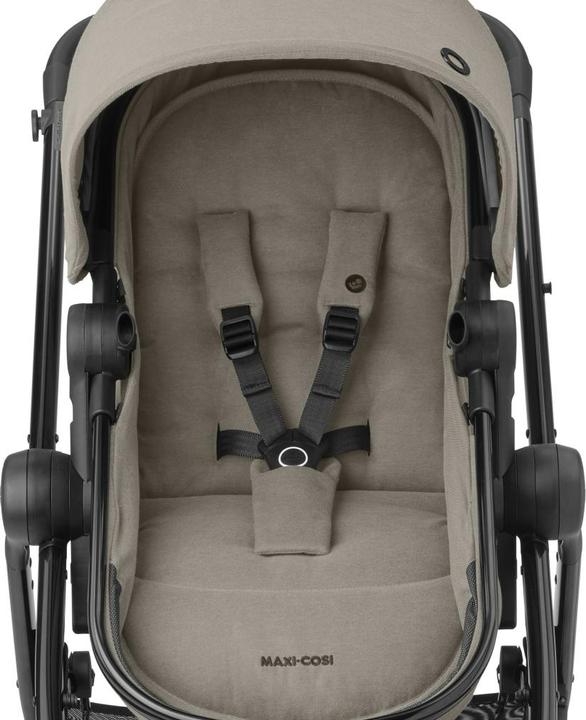 Produktbild Maxi-Cosi Zelia 3 Luxe Twillic Truffle Fr (Black glossy frame & Black Leather)