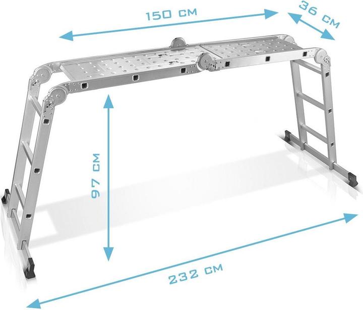 Produktbild Stahlwerk ML-356-ST Mehrzweckleiter (Mehrzweckleiter, 232 cm)