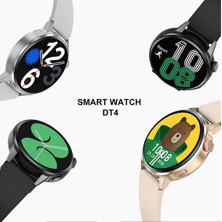 Image du produit PhoneLook Montre connectée universelle DT4+ avec bracelet milanais en acier NFC/ECG/Sommeil