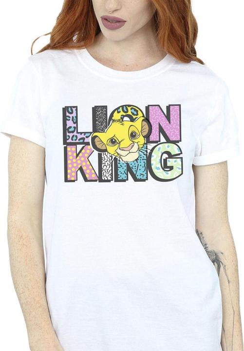 Immagine prodotto Disney The Lion King Pattern Logo Maglietta Ampia Donna (XL)