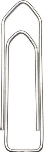 Actual product image Office Depot Paper clips Roof 25 mm silver metal zinc 1000 pieces (1000 x)