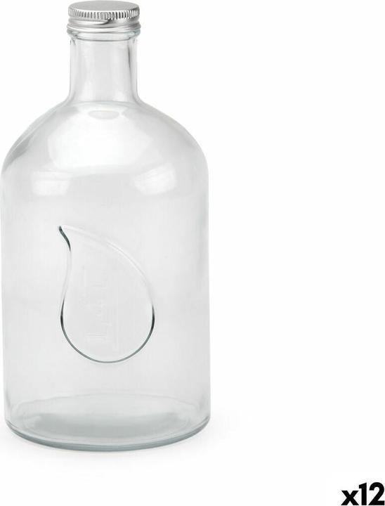 Image du produit La Mer Glass Bottle La MediterrÃ¡nea Metal Glass 1,4 L (12 Units) (1.40 l, 12 x)