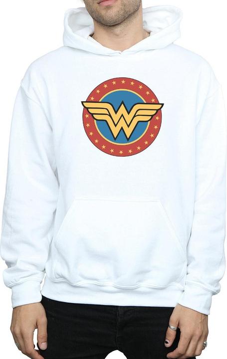 Immagine prodotto Wonder Woman Circle Logo Felpa con Cappuccio Uomo (L)