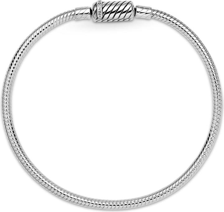 Actual product image Pandora Moments magnetic clasp snake link bracelet (19 cm, 925 Sterling silver)