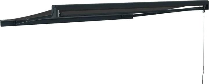 Actual product image VidaXL Articulated arm awning anthracite 3x2.5 m fabric and aluminium (3 m)