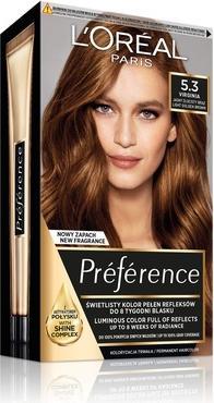 L'Oréal Paris L'Oreal Recital Preferenza Tintura per capelli G 5.3 Virginie (5,3 Virginia Marrone chiaro dorato)