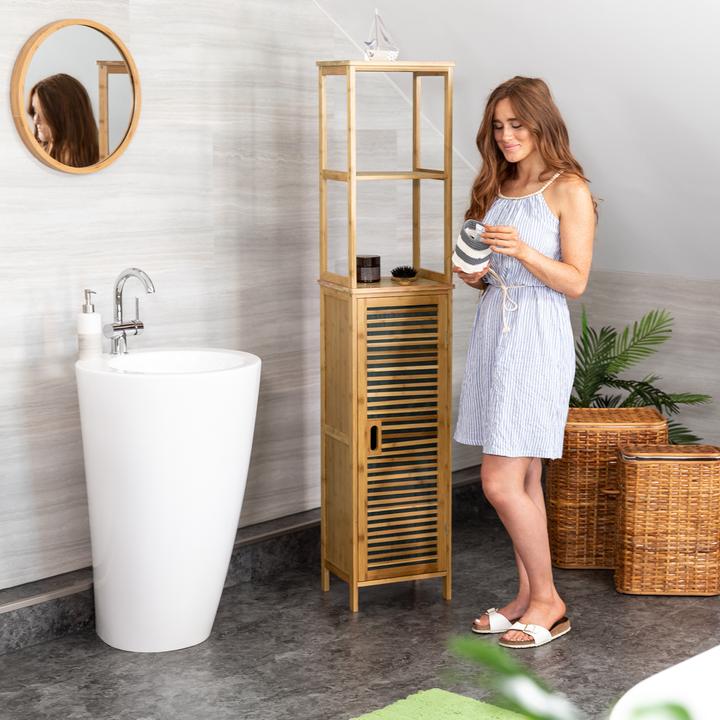 Immagine prodotto Relaxdays Scaffale da bagno (33,5 x 28 x 170 cm)