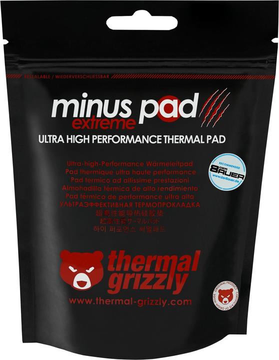 Actual product image Thermal Grizzly Minus Pad Extreme - 120 × 20 × 3 mm (3 mm, 8 W/m K)