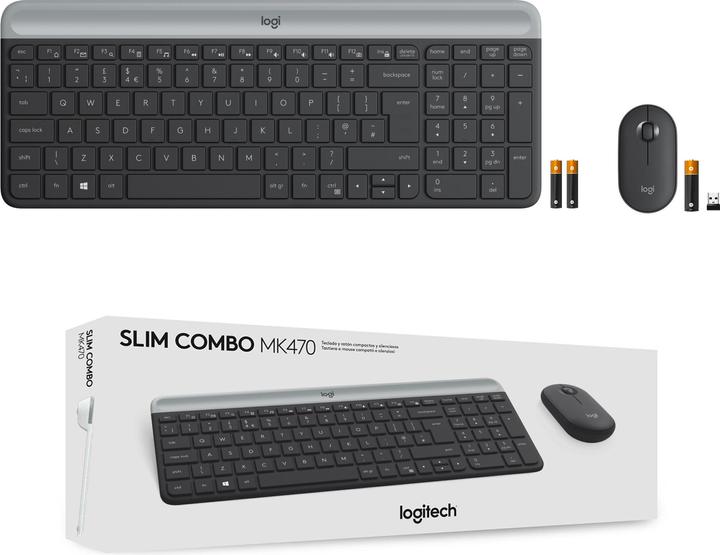 Actual product image Logitech MK470 Combo (CH, Wireless, Docking)