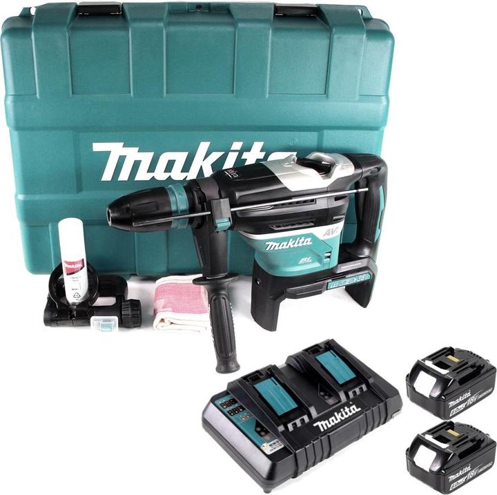Image du produit Makita Marteau combiné sans fil 2x18V SDS-Max DHR400PG2U (Fonctionnement sur batterie)