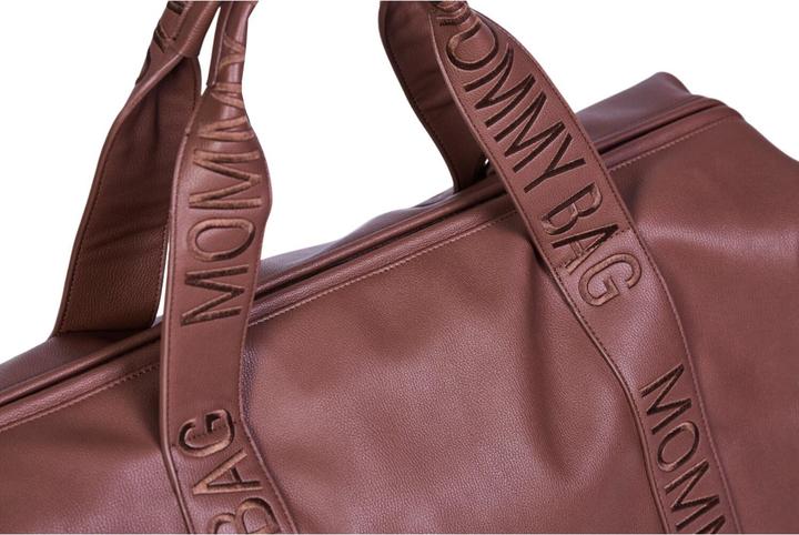 Immagine prodotto Childhome Borsa fasciatoio borsa mamma firmata in pelle marrone scuro