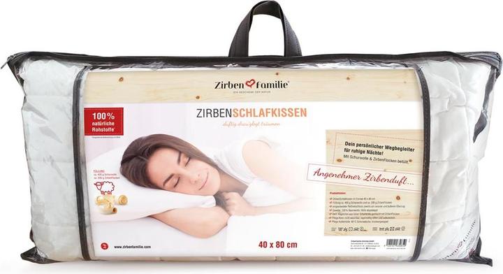 Immagine prodotto ZirbenFamilie Cuscino per dormire in cembro -Edizione 40x80cm (40 x 80 cm)