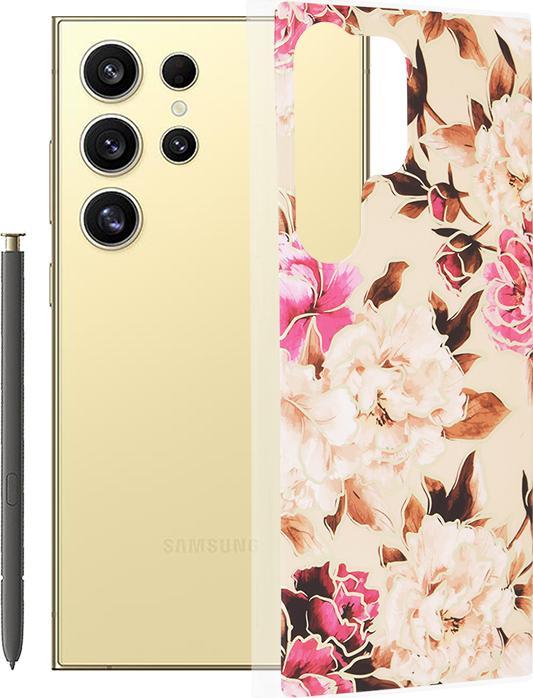 Actual product image Techsuit - Marble Series - Samsung Galaxy S24 Ultra - Mary Berry Nude (Samsung Galaxy S24 Ultra)