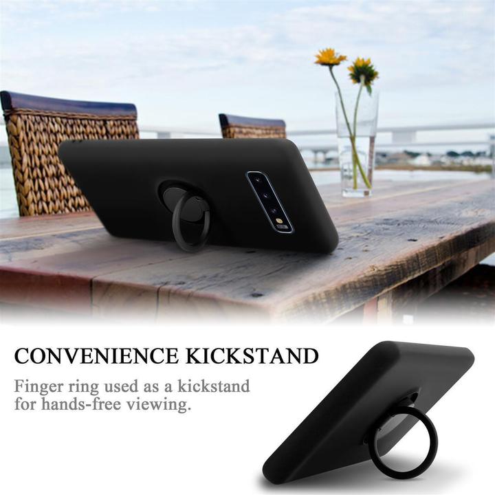 Productafbeelding Cadorabo TPU Vloeibare Ring Silicone Hoesje (Samsung Galaxy S10+)