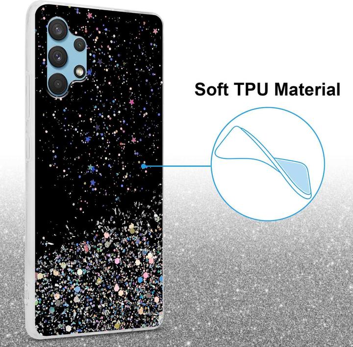 Immagine prodotto Cadorabo Cover in TPU con brillantini per Samsung Galaxy A32 4G (Samsung Galaxy A32)