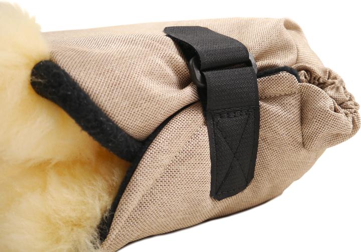 Actual product image Kaiser Hand warmer lambskin BIG DOUBLE Sand/Melange