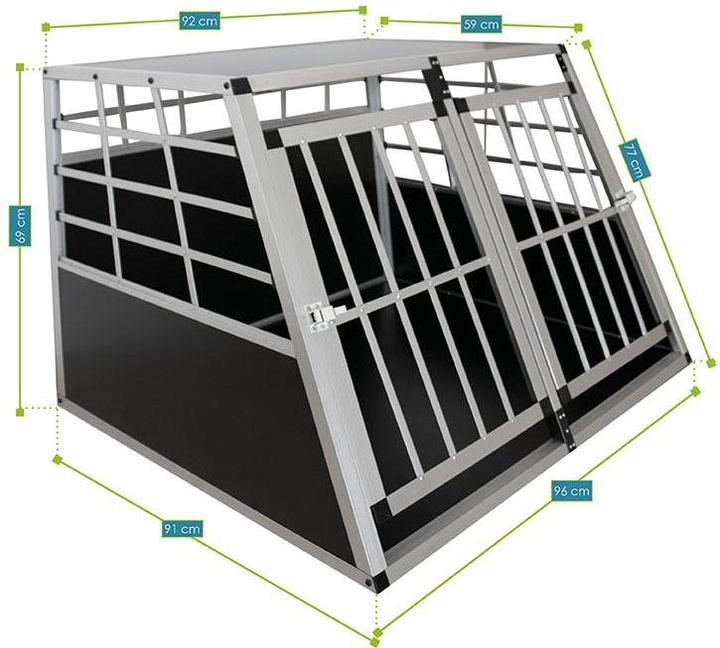 Image du produit Juskys Boîte de transport pour chiens (Chien, Fermeture de sécurité)