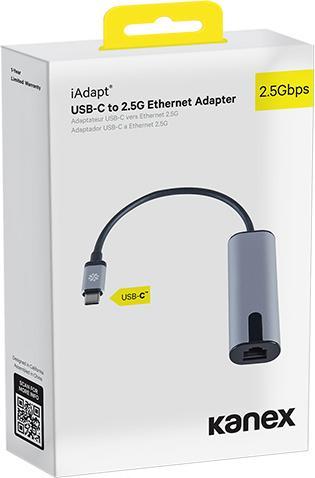 Actual product image Kanex iAdapt 2.5 GB USB-C to Ethernet Adapter (USB-C, RJ45 (1x))