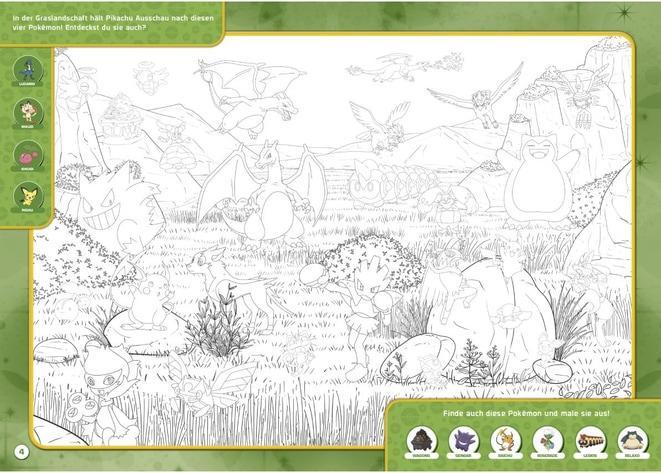 Image du produit Panini Pokémon Mon Grand Livre de Coloriage Objets Cachés - Pikachu et ses amis