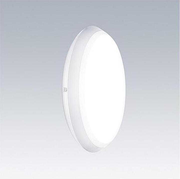 Thorn LED plastic luminaire Katona 16,3W 3000K 1850lm Konv IP65 Ø307x58mm (1850 lm)