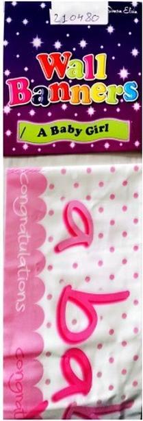 Image du produit Simon Elvin - Banderole murale A BABY GIRL