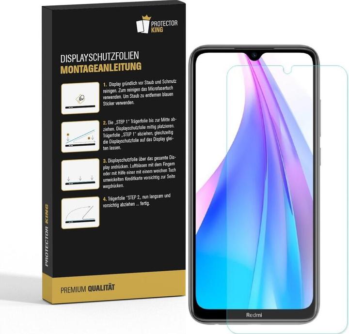 Actual product image Protectorking 6x Premium screen protector 3D CLEAR (6 Piece, Xiaomi Redmi Note 8)
