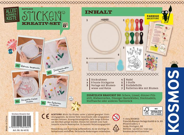 Produktbild Kosmos Sticken Kreativ-Set