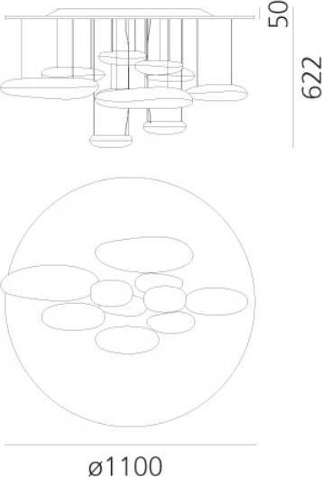 Image du produit Artemide Mercury Ceiling (2893 lm)